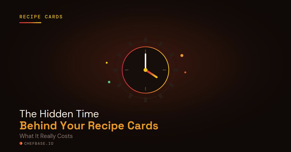 Illustration of hidden time behind pastry recipe card management